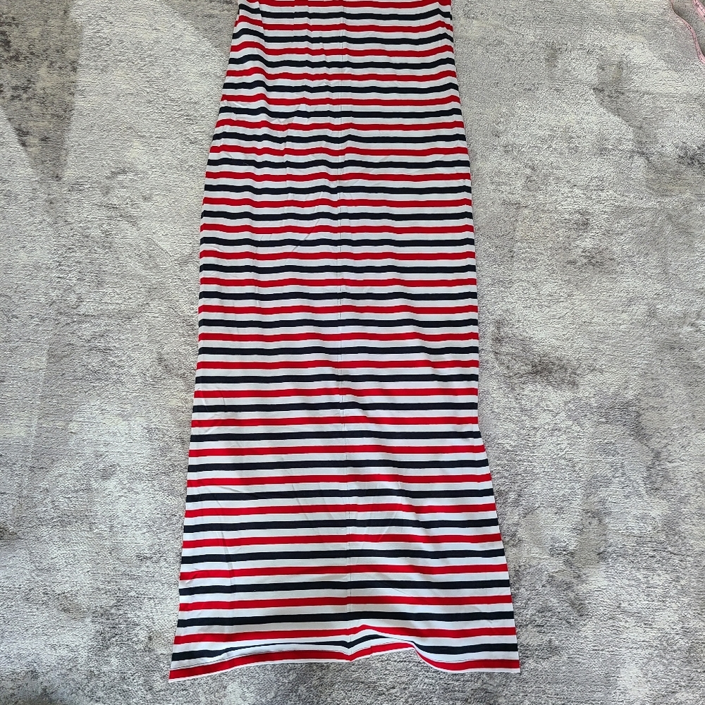 Tommy Hilfiger Striped Jersey Maxi Dress Size S - Picture 7 of 8